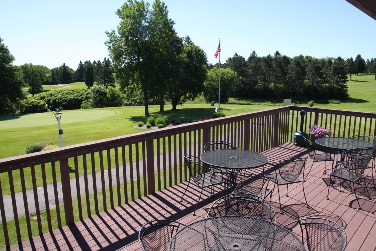 Rooftop deck seating